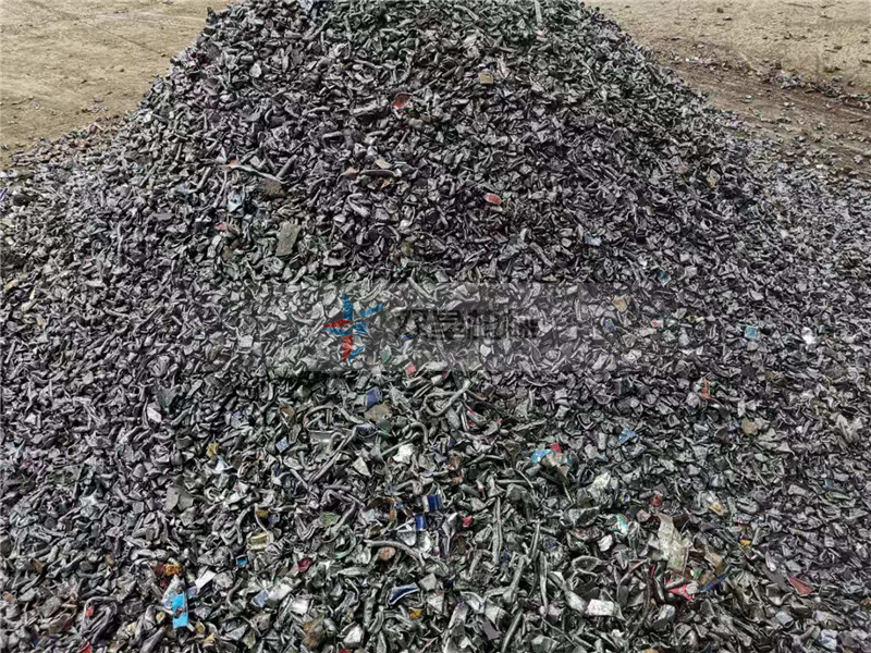 金屬破碎機生產線破碎效果