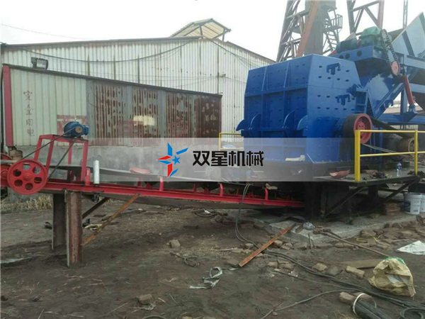 金屬破碎機生產線1300型客戶安裝現場